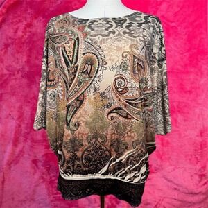 SPoint Paisley Print Blouse